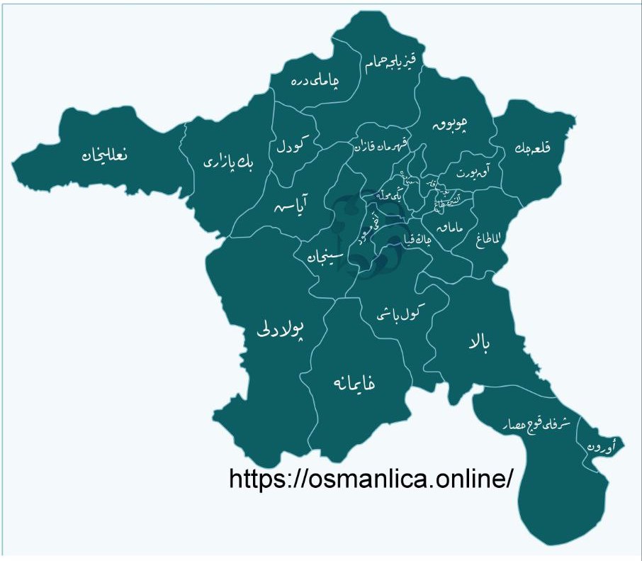 Osmanlıca Ankara haritası